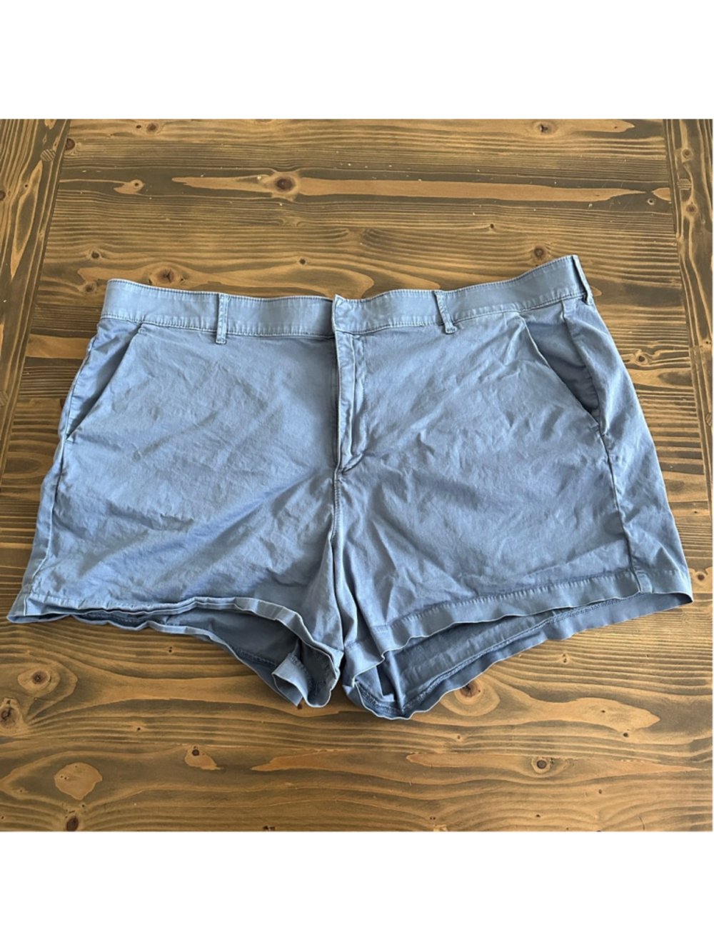 Belle Isle by Torrid Shorts 24 Blue Plus Size Stretch Casual Shorts